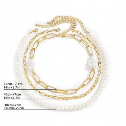 Wholesale Imitation Pearl Multilayer Choke Necklace